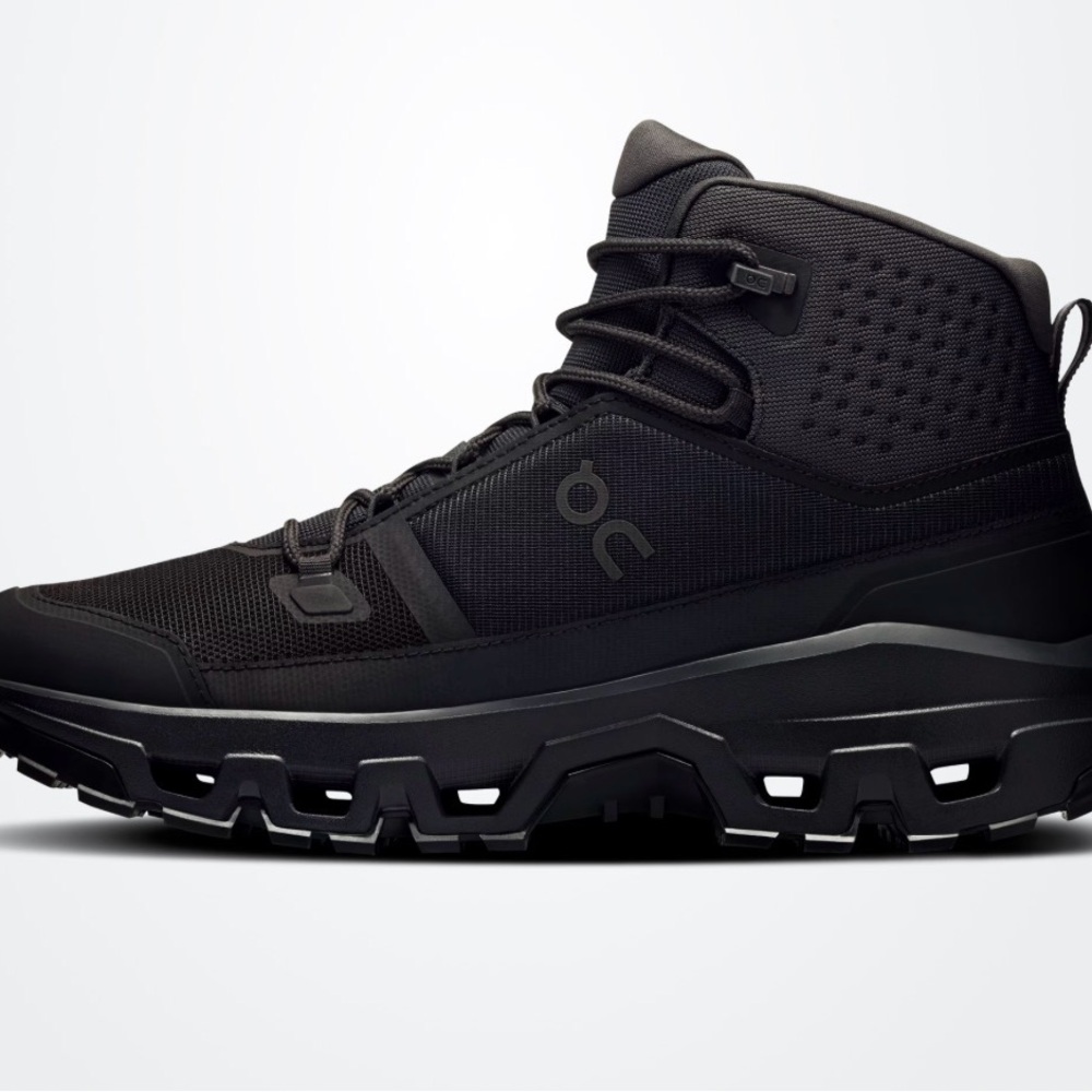 On Running Cloudrock Waterproof Mid-Top Boots - Black - Picture 2 of 4